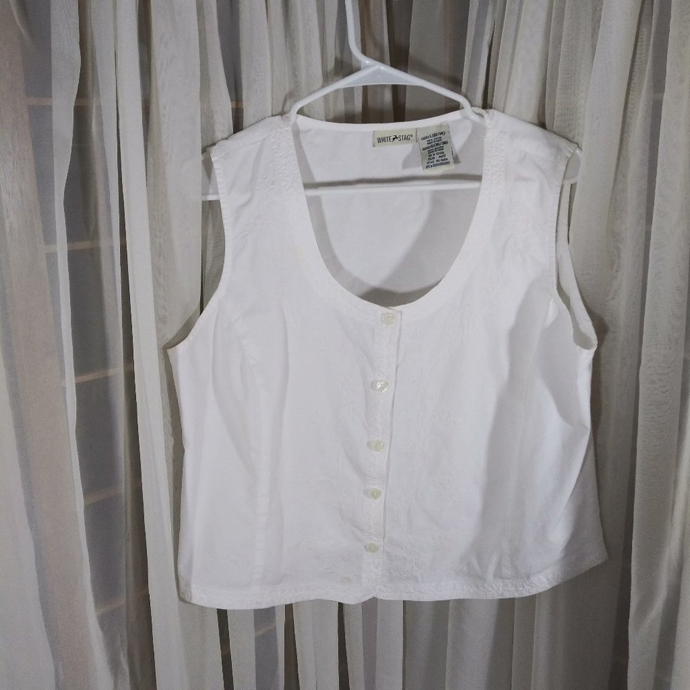 White Stag White Cotton Top